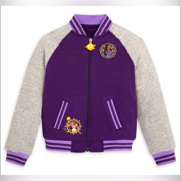 Disney Other - Disney - Wish Asha Star Purple Varsity Jacket (Size 7/8) NWT